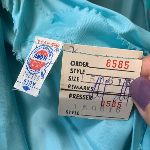 VINTAGE NAT KAPLAN SILK SHIFT DRESS - Picture 11 of 11